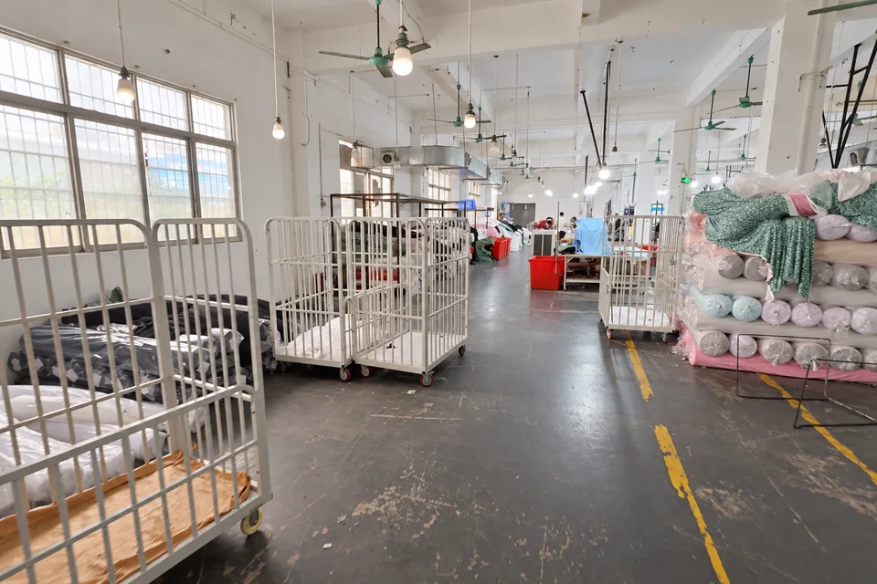 Fabric preparation area