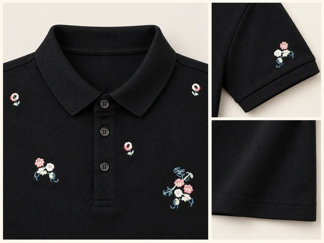 Black · Collar & finishing